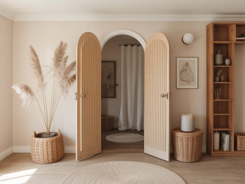 Porte d'entrée ronde : idées design, matériaux et exemples de réalisations contemporaines